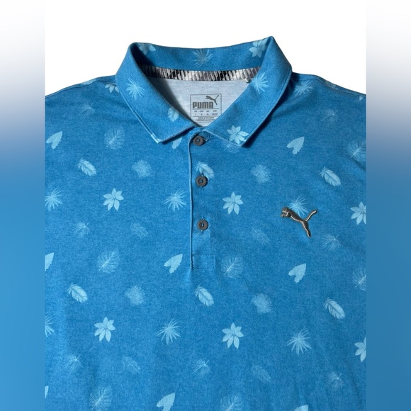 TPC Treviso Bay Puma Carlsbad Edition Men’s L Tropical Floral Golf polo - Picture 1 of 7